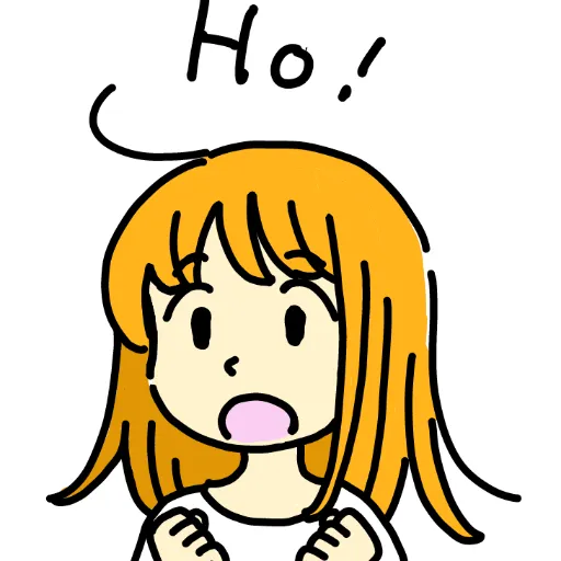 Surprizita oranĝhara infano diranta "Ho!"